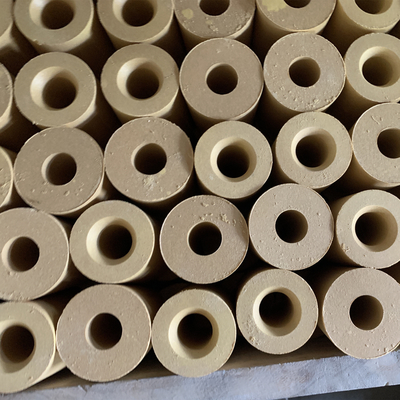 95,5% ZrO2 Vật liệu chịu lửa Vòi Tundish Chèn Zirconia Bằng chứng mài mòn
