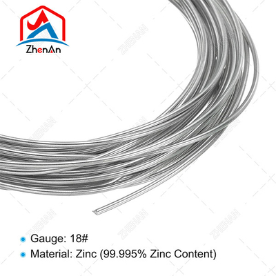 99.995% Chống điện tốt Sạch 1,2 mm 1,6 mm Sợi kẽm cho Máy phun Arc