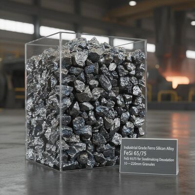 Đồng hợp kim sắt silic loại công nghiệp FeSi 65/75 để làm thép Thiết bị khử oxy hóa với hạt 10 ∼220mm