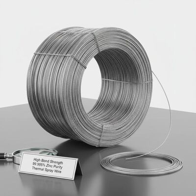 Sợi xịt nhiệt với độ bền liên kết cao 99,995% Tinh tế kẽm cho kim loại hóa chống ăn mòn